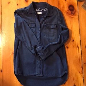 Madewell blue denim shirt